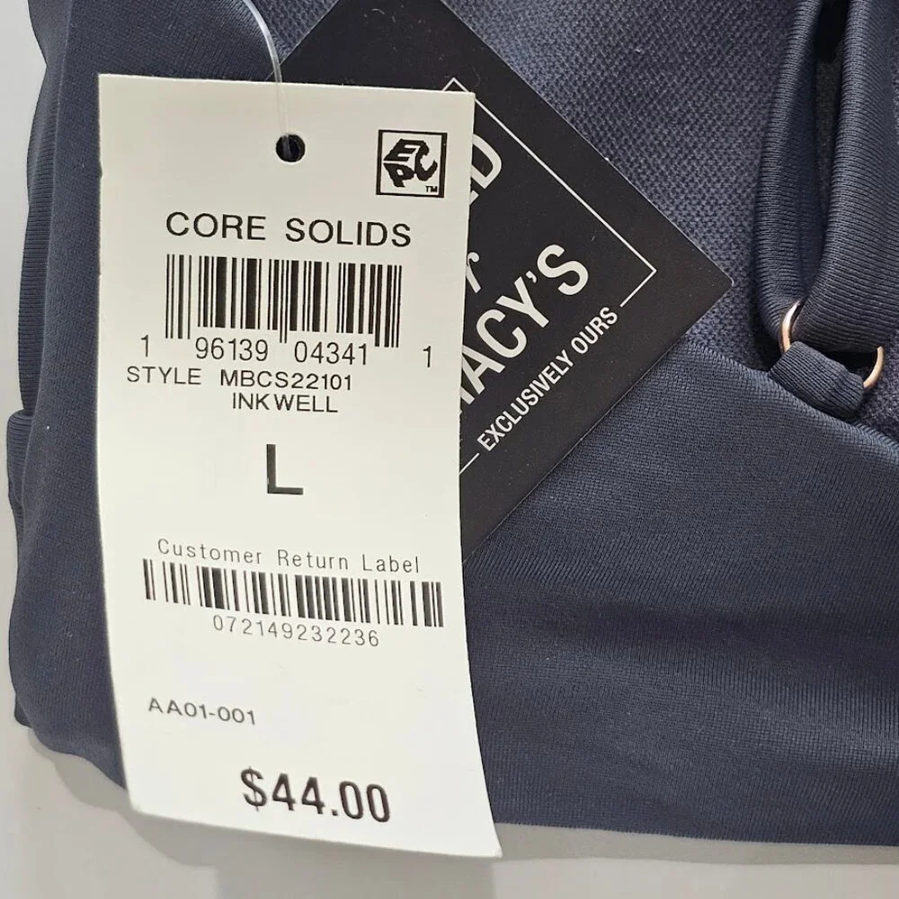 Bar III Resort Solids Ring-Detail Tie-Back Bikini Top - Picture 7 of 8